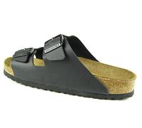 BIRKENSTOCK Arizona - Slipper - Birko-Flor - Schwarz - Weichbettung - Schmal - Größe 40