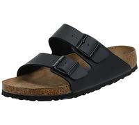 BIRKENSTOCK Arizona - Slipper - Birko-Flor - Schwarz - Weichbettung - Schmal - Größe 43