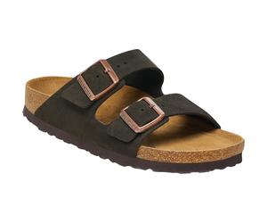 Birkenstock Arizona Soft Footbed Suede Leather Sandalen (Größe 38, braun)