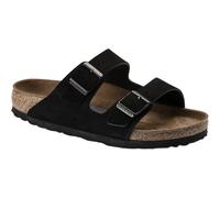 Birkenstock - Arizona Soft Footbed Suede Leather Sandalen Herren schwarz