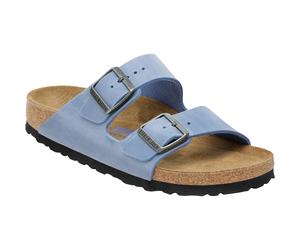 Birkenstock Arizona Soft Natural Oiled Narrow Sandale Damen Sandalen blau Größe 36 Lifestyle