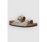 Birkenstock Classic Arizona Leder, Unisex-Erwachsene Pantoletten, Grau (Taupe), 44 EU