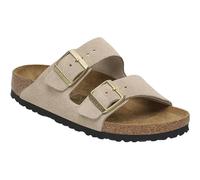 Birkenstock - Arizona Suede Leather Sandalen Damen sandcastle