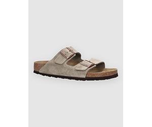 Birkenstock Arizona Suede Leather Sandalen taupe Gr. 45