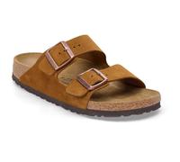 Birkenstock Arizona Veloursleder Herren Sandalen (Braun 45 Größe)