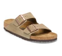 Birkenstock Arizona Veloursleder Schmal Damen Sandalen (Beige 41 EU)