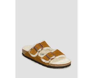 Birkenstock Arizona Vl Sheepskin Pantoletten 1001135-mink Braun 40