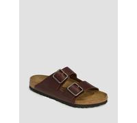 Birkenstock Arizona Wb Le Regular Pantoletten Für Herren In Braun 1030702-vintage-wood-roast Braun 44