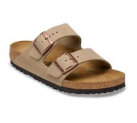 Birkenstock Arizona Weichbettung Nubukleder Herren Sandalen (Braun 45 EU)