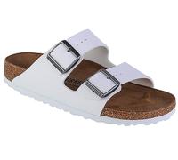 Birkenstock Arizona White, Birko Flor FLIP Flops, Weiß (Blanc Blanc), 35 EU Schmal