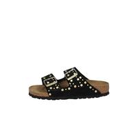 Birkenstock Arızona Bestechung Border Damen Hausschuhe 1030348 1030348, schwarzes, 37 EU