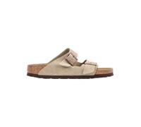 Birkenstock Damen Arizona SFB Taupe, Suede Leather FLIP Flops, 42 EU