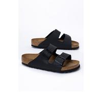 Birkenstock Classic Arizona Birko-Flor Softfootbed, Unisex-Erwachsene Pantoletten, Schwarz (Schwarz), 41 EU