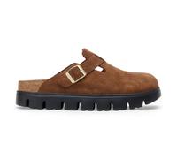 Birkenstock BIRKENSTOCK Boston Chunky LEVE Dark Tea/Black Damen Pantalotten (1028402) Braun 38