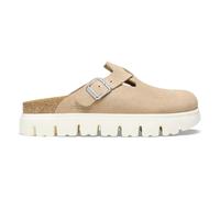 Scarpa donna sabot Birkenstock Boston Pap Chunky in suede warm sand D25BI01 1026176 41