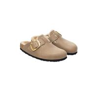 Birkenstock Boston Big Buckle 1030444 Shearling Tabakbraun Braun Damen Clog Slipper Schnalle Wolle 40