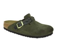 Birkenstock BOSTON BRAIDED 1030599 grün - bequeme Pantolette für Damen - Größe 38
