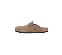 Birkenstock Boston BS 1030861 Dark Tea Brown Herren Clog Slipper Schnalle weiches Wildleder 41
