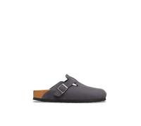 Birkenstock Boston BS 1031678 anthrazitgrauer Herren-Clog-Slipper mit Wildlederschnalle 45