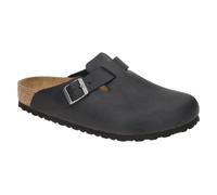Birkenstock Boston Damen , Herren Clog Nubuckleder geölt 40, Normal, black