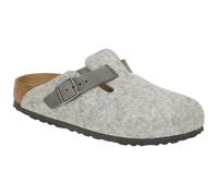 Birkenstock Boston Clogs Damen Pantolette grau Filz SCHMAL 1026163 - Größe 35