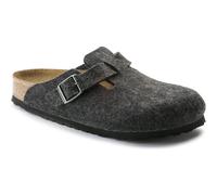 Birkenstock Classic Boston Wollfilz 160373, Clogs, Schwarz (Anthrazit 2075), 41 EU (7.5 UK)