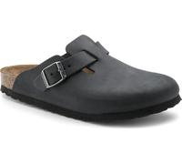 Birkenstock Classic Boston Leder 59461, Clogs, Schwarz (Schwarz 49), 45 EU (10.5 UK)
