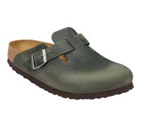 Birkenstock Boston Oiled Leather Sandale Herren Sandalen Lifestyle Größe 45 oliv