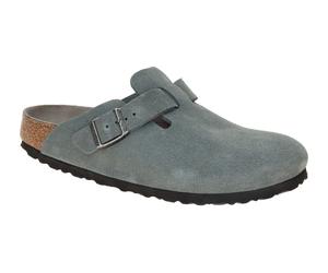 Birkenstock Boston Pantolette grau NORMAL-WEIT Weichbettung 1030870 - Größe 40