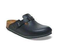 Birkenstock Boston Pro Leder Clogs - Hochwertige zertifizierte Berufsschuhe für Medizin, Gastronomie und Service, Farbe: Schwarz, Gr: 38 Schmal