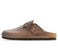 Birkenstock Boston Tabacco Braun Nubukleder geölt Schmal Braun EU37