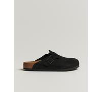 BIRKENSTOCK Boston Soft Footbed Black Suede Schwarz 42