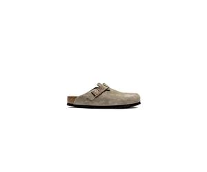 Birkenstock Boston Soft Footbed Suede Leather (Regular Fit) Grau 35