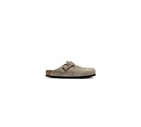 Birkenstock Herren Pantoletten BOSTON SFB VL TAUPE, offwhite, Gr. 45EU