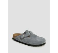 Birkenstock Boston Suede Leather Damen-clogs 1032727-stone-blue Grau;Blau 40