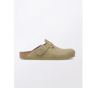BIRKENSTOCK Boston BS 1025788 Faded Khaki (grün) - Clogs - Marken, Grün, Leder (Velour) Größe 44
