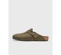 Birkenstock Boston Suede Leather men Sandals & Slides green in Größe:41