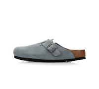 Birkenstock Boston Suede Leather (Regular Fit) Blau/Grau 44