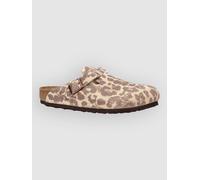 Birkenstock Boston Suede Leather Sandalen leo sandcastle Damen Gr. 38