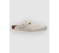 Birkenstock Boston Suede Leather Sandalen oyster Gr. 39