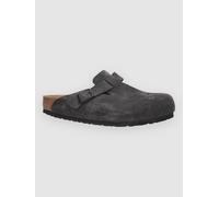 Birkenstock Boston Suede Leather Sandalen velvet grey Gr. 39