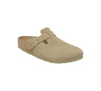 Birkenstock Boston Suede Leather Sandalen faded khaki Gr. 41