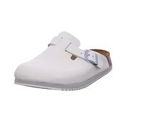 Birkenstock Clog Boston Super Grip, Naturleder, weiß, Weite normal, Größe 42