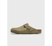 Birkenstock Boston Suede Leather Sandalen faded khaki Gr. 37