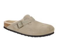 Birkenstock BOSTON VL SHEARLING 1028299 grau - bequeme Pantolette für Damen - Größe 35