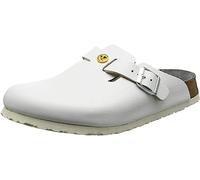 BIRKENSTOCK Boston Wei Antistatik Naturleder, Weiß, 37 EU