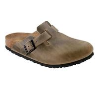 Birkenstock Boston Weichbettung Naturleder Geölt Schmal Damen Sandalen (Braun 37 Größe)