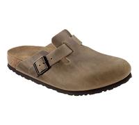 Birkenstock Boston Weichbettung Naturleder Geölt Schmal Damen Sandalen (Braun 39)