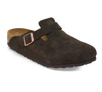 Birkenstock Boston Weichbettung Veloursleder Schmal Damen Sandalen (Braun 36 EU)