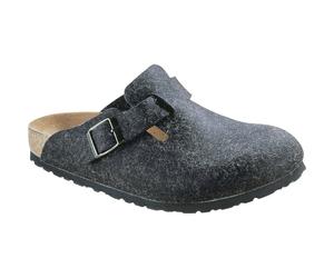 Birkenstock Boston Wool Narrow Hausschuhe Hüttenschuhe Lifestyle Größe 41 grau